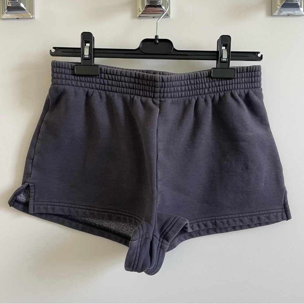 Tna cozy fleece blue shorts